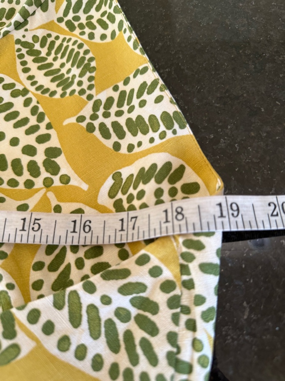 NWT Zara Green /Yellow Linen Blend Leaf Print Backless Halter Midi Dress Size XL - Picture 8 of 14
